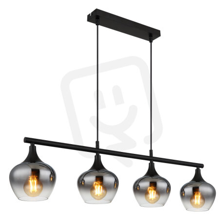 Závěsné svítidlo MAXY černá 4x40W E27 IP20 GLOBO 15548-4H1