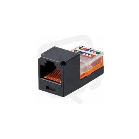 MINI-JACK modul UTP RJ45, Cat5e černý