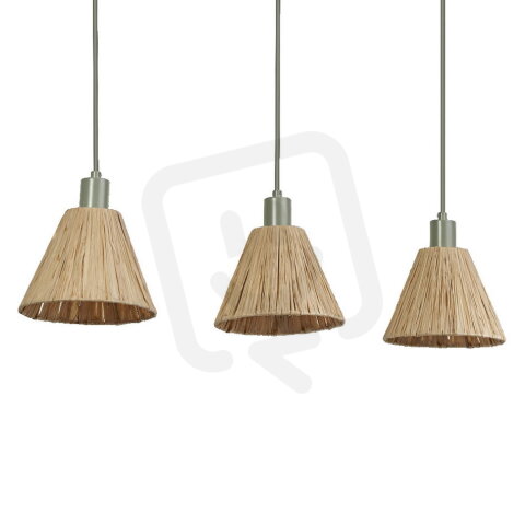 Závěsné svítidlo LEDVANCE Decor Raffia Pendant Linear 3XE27 Green