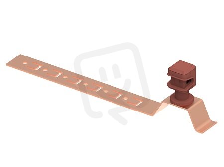 Plastový držák s příchytkou L210 pod střešní krytinu na drát d8mm Cu/plast