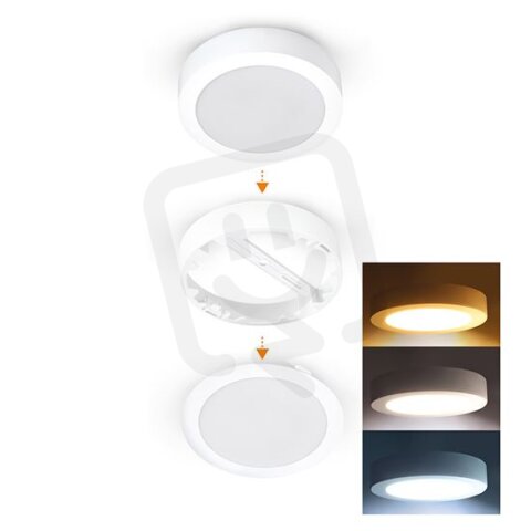 LED mini panel koupelnový 2v1, 3CCT, pod