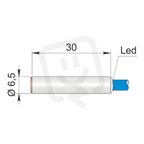 Válcový indukční senzor Atex plyn/prach AECO SI6.5-N1 LC5 AGD1