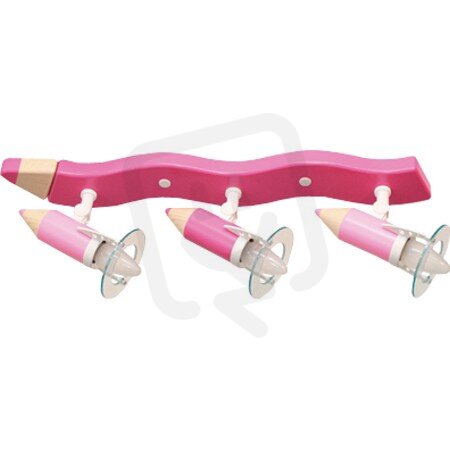 Stropní bodové svítidlo Tužka 3 růžová 3x25W IP20 E14 COMPOLUX 0720507/02