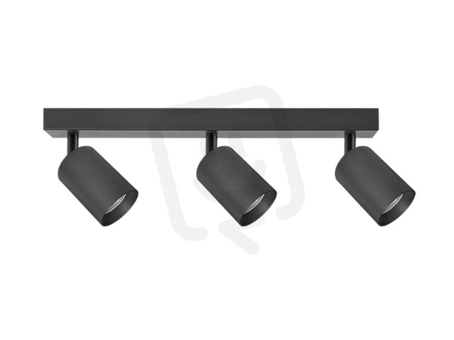 bodové svítidlo METRO 3 GU10 černá 3x5W 38° 4000K neutrální PANLUX LM14308005