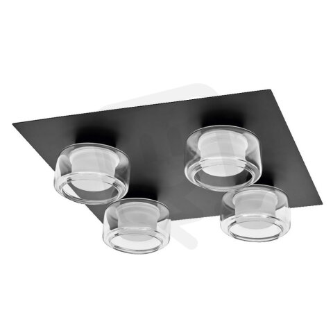 Orbis Flame Ceiling 4X5.5W Click CCT IP44 Black OSRAM 4099854447945