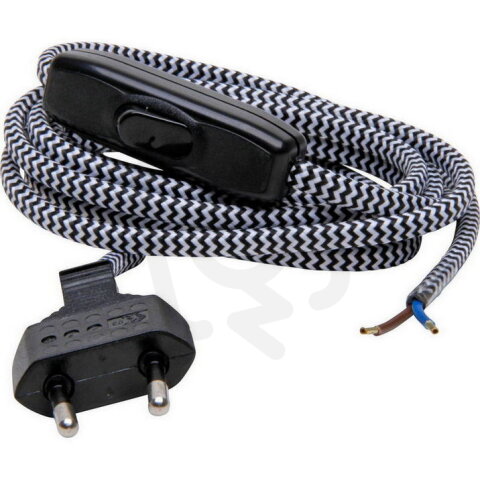 140315002 Cable lead with black euro plu