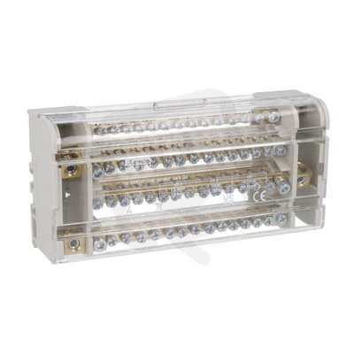 Distribuční blok 4P 160A 15 svorek