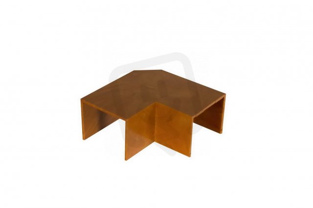 Úhel plochý 40x20mm, imitace dřeva tmavá MALPRO 14020-8835