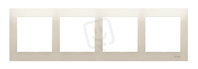 Rámeček 4-násobný Simon 54 Premium, IP20/IP44, krémová KONTAKT SIMON DR4/41