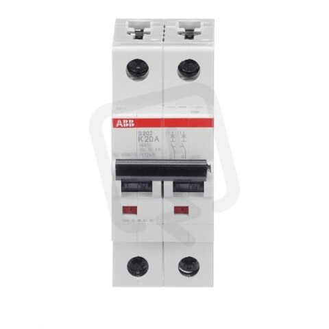 S202-K20 2F jistič 20 A char. K 6kA ABB 2CDS252001R0487
