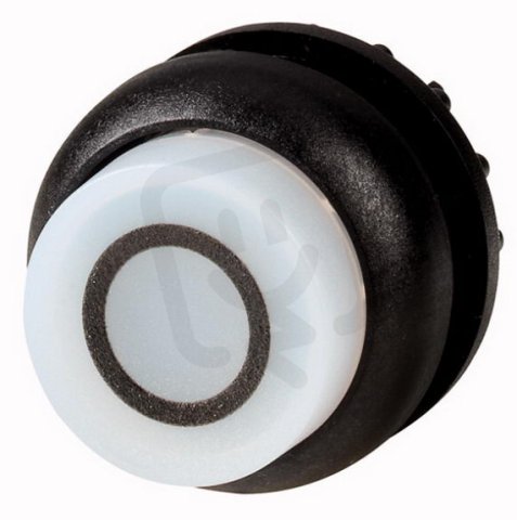 Eaton M22S-DRLH-W-X0 Prosvětlená ovládací hlavice, zvýšené, aretace,černý,O bílá