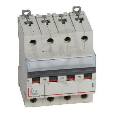 DX3 JISTIČ, 4 PÓLOVÝ, CHAR. B,13A 10000A/16KA LEGRAND 409064