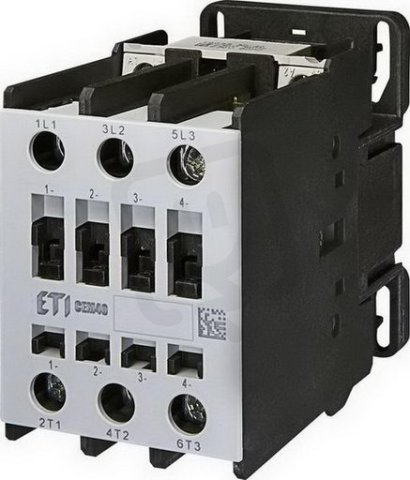 Motorový stykač CEM40.11-24V-50/60Hz, 3p, 3xNO+1xNO+NC,60A/40A ETI 004647130