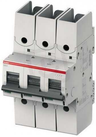 ABB S803S-UCB125-R jistič pro kabelové oko char. B 3P 125A 750V DC 50kA