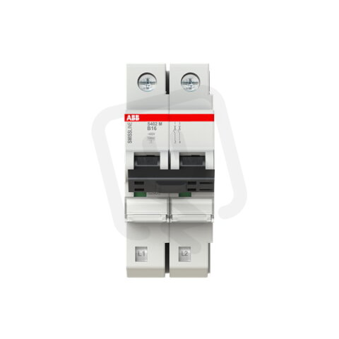 S402M-B16 Jistič 2 pólový char.B 16A 10000 230/400V ABB 2CCS572001R0165