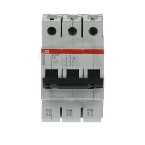 S403M-D40 Jistič 3p char.D 40A 10000 230/400V ABB 2CCS573001R0401