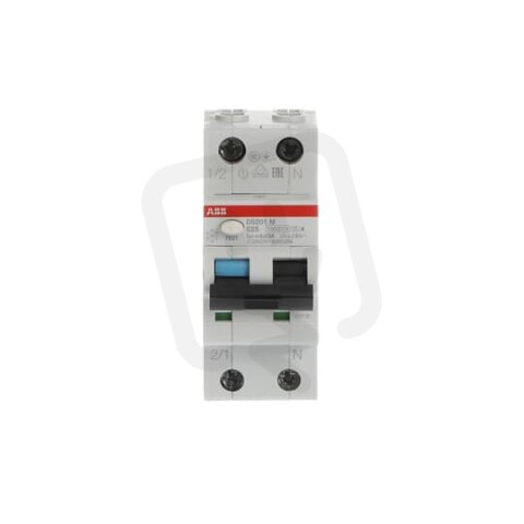 ABB DS201 M C25 A30 kombinace jistič/chránič 2P (1P+N) 25A 30mA C 10kA A