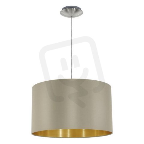 Závěsné svítidlo MASERLO d380 matný nikl/šedohnědá 60W IP20 EGLO 31602