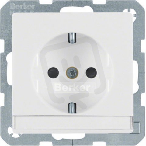 Zásuvka SCHUKO, Q.x, bílá sametová BERKER 41496089
