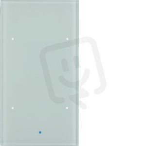 Senzor skleněný 2-násobný komforní 8-30V= TS Sensor sklo bílá BERKER 75142830
