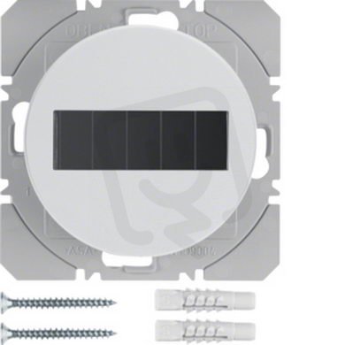 KNX RF tlačítko 1-násobné solární ploché, quicklink, R.1/R.3, bílá lesk 85655139