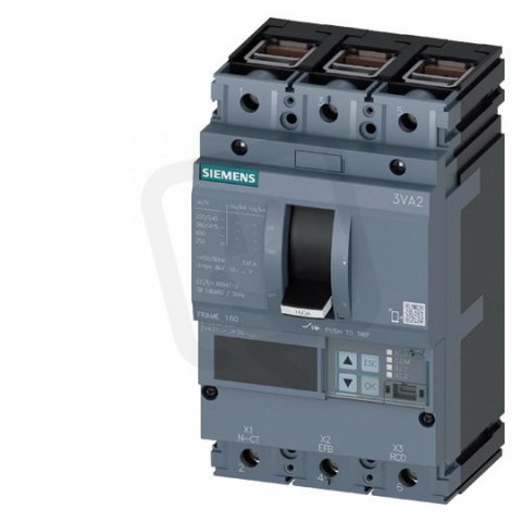 Jistič 100A 150kA/415V, Ir40÷100A, 3P třmenové svorky SIEMENS 3VA2110-8JP36-0AA0