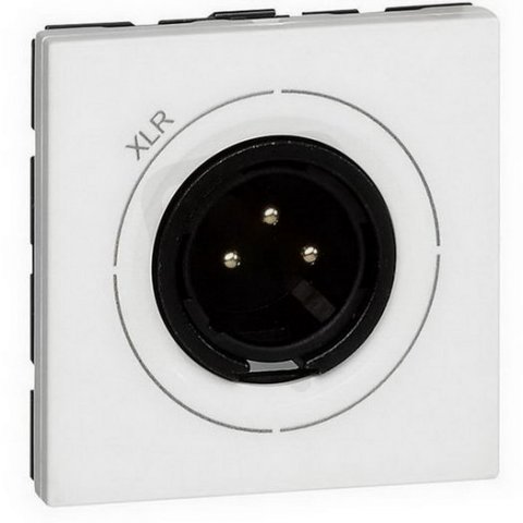 MOSAIC ZÁSUVKA XLR 3P SAMEC 2MODULOVÝ BÍLÁ LEGRAND 078756