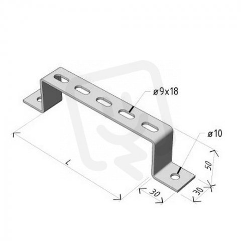 Arkys ARD-34510176 Držák nástěnný (stupačkový) žlabu LINEAR DNL 200 ''SZ''