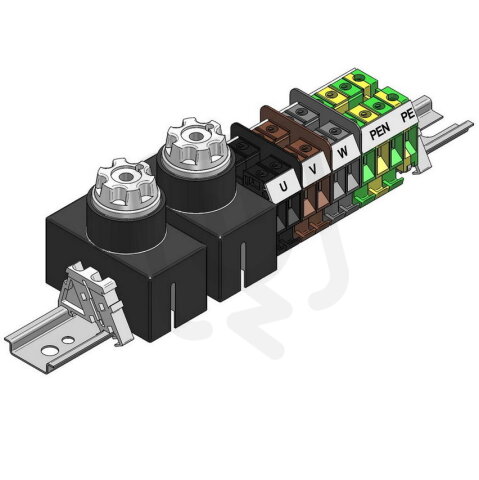 Stožárová výzbroj SV - B - 9.10.4/2 (dva nosiče pojistek) ELEKTRO BEČOV H451111
