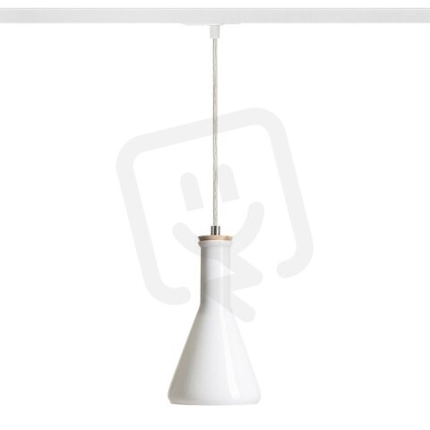 PULIRE CON pro jednookr. lištu opálové sklo/dřevo 230V E14 28W RENDL R13209