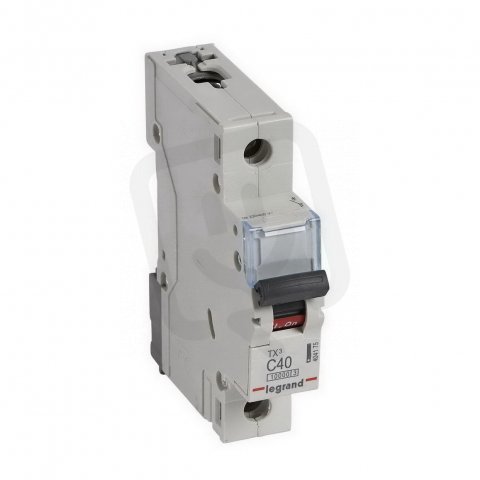 TX3 JISTIČ, 1 PÓLOVÝ, CHAR. C, 40A 10000A LEGRAND 404175