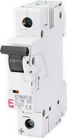Jistič ETIMAT 10-DC 1p C16 6kA ETI 002137716