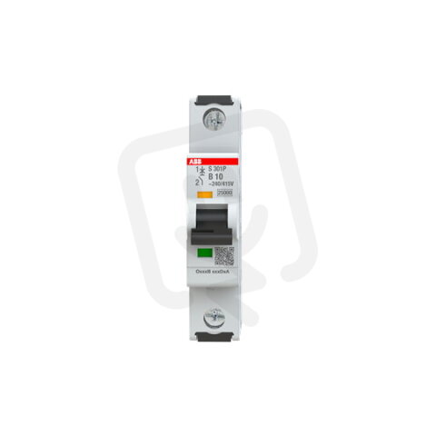 S301P-B10 1 fázový jistič 10 A char. B 25kA ABB 2CDS381001R0105