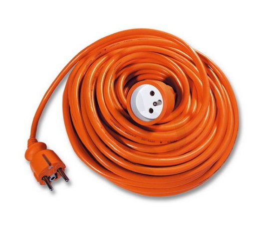 Pohyblivý přívod -spojka, 20m oranžový 3x1,5 ECOLITE FX1-20 3*1,5