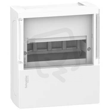 Schneider MIP12104S Mini Pragma 4M, kouřové průhledné dveře, povrchová mont.