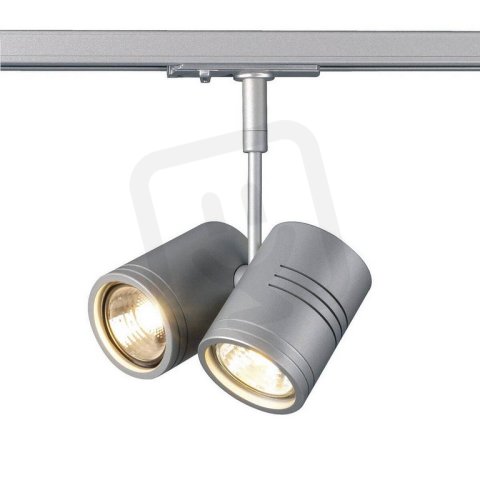 BIMA II pro jednookr. listu stribrnoseda 230V GU10 halogen 2x50W 200° SLV 143432