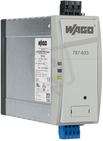 Spínaný napájecí zdroj pro 1fáz. 48V DC 5 A Kontakt DC OK WAGO 787-833