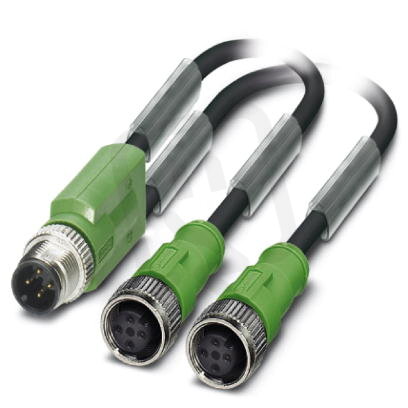 SAC-3P-M12Y/2X5,0-PUR/M12FS B Kabel senzoru/aktoru 1683387