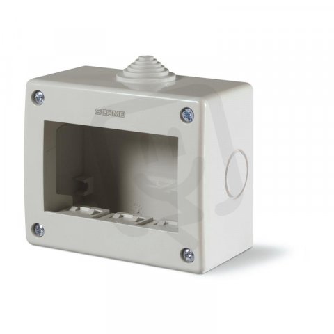 SCAME 136.4123 UNIBOX prázdný box montáž na omítku IP40 - 3 moduly
