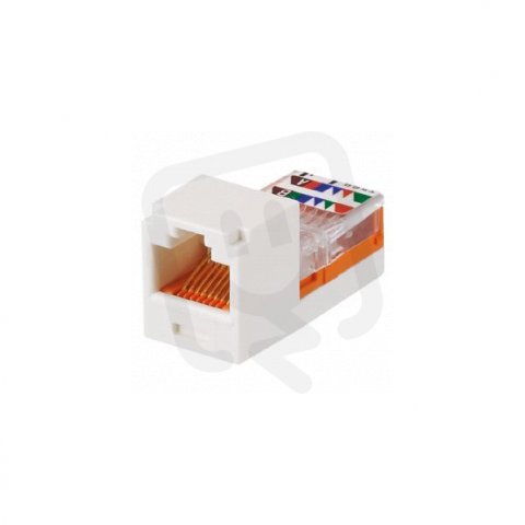 MINI-JACK modul UTP RJ45, Cat5e arkticky bílý