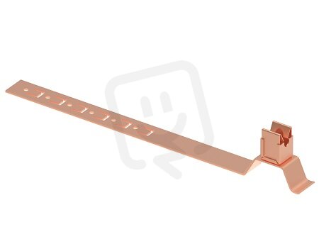 Držák vedení K LIK s příchytkou na drát 8mm, L330mm pod střešní krytinu, Cu