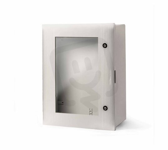 Skříň 49157-T STONE IP55, 700x500x250mm, průhledné dveře, bez montážní desky