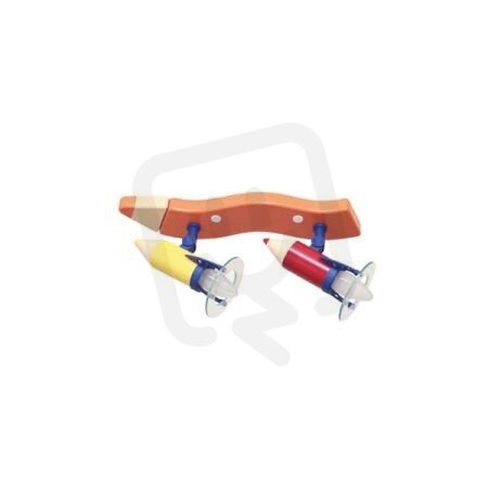 Stropní a nástěnné bodové svítidlo Tužka 2 oranžová 2x25W IP20 E14 0720506/10