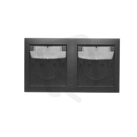 Zásuvka silová 2 násobná typ E (přístroj