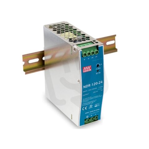 Průmyslový napájecí zdroj na DIN 120W 12V MEAN WELL NDR-120-12