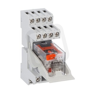 Relé 4SC 5A 24VAC,LED + patice