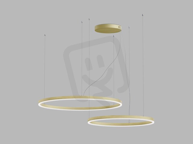 Závěsné svítidlo LED2 CIRCLE SET 2 P-Z, G TRIAC 104W 2700K/3000K/4000K zlatá