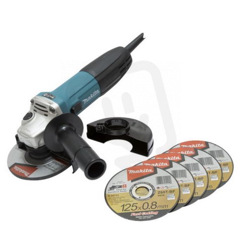 Makita GA5030RX1 Úhlová bruska s příslušenstvím 125mm,720W