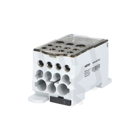 Blok pro rozdělení fází BED500A, 1P, Al/Cu, 500A, 1000V AC/DC, šedá,na DIN/panel