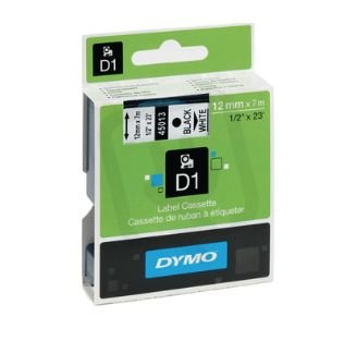 S0720590 45019 DYMO páska D1 plastová 12mm,černý tisk/zelený podklad,návin 7m